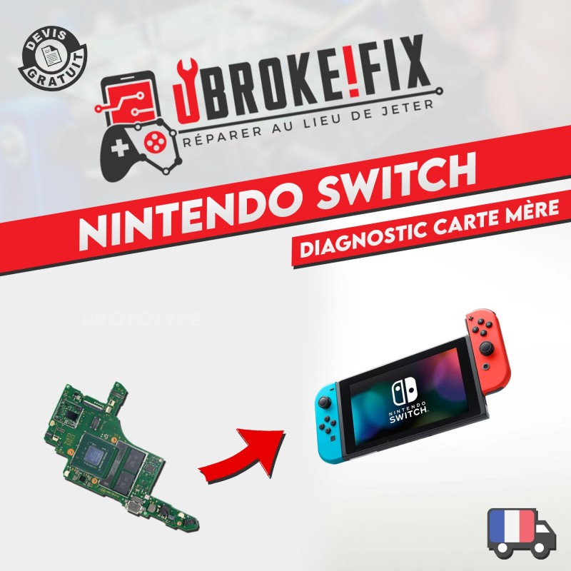 Forfait Diagnosticc / Réparation Nintendo Switch Hors service